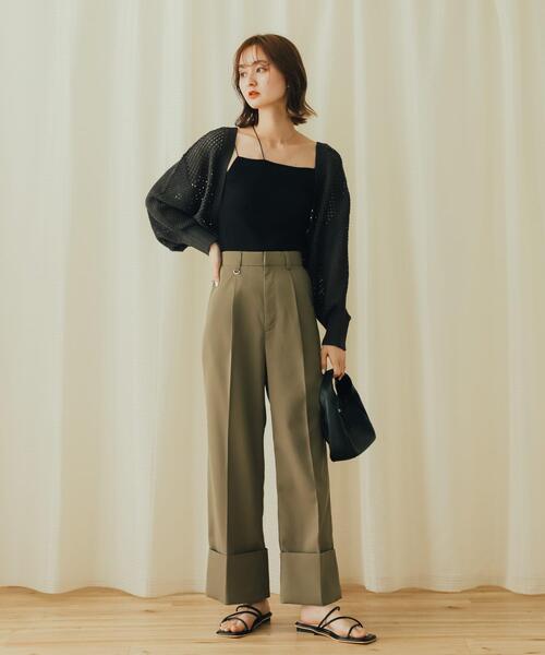 セール】ラメバックオープンメッシュボレロ（カーディガン/ボレロ