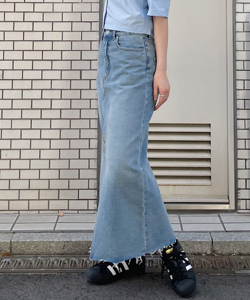 セール】《追加》デニムロングスカート（デニムスカート