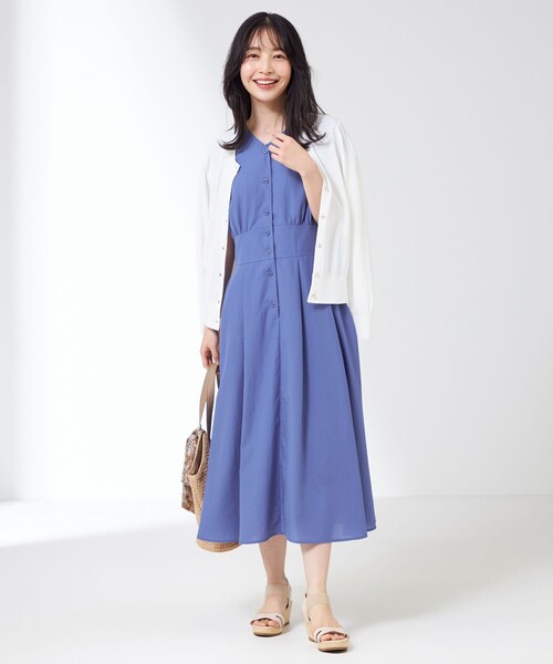 ANY SIS(エニィスィス)の「【美人百花7月号掲載】ベーシッククルーネック カーディガン(カーディガン/ボレロ・レディース・ブラック系/ネイビー系/ホワイト系/オレンジ系/ダルブルー系・2)」の21枚目の写真