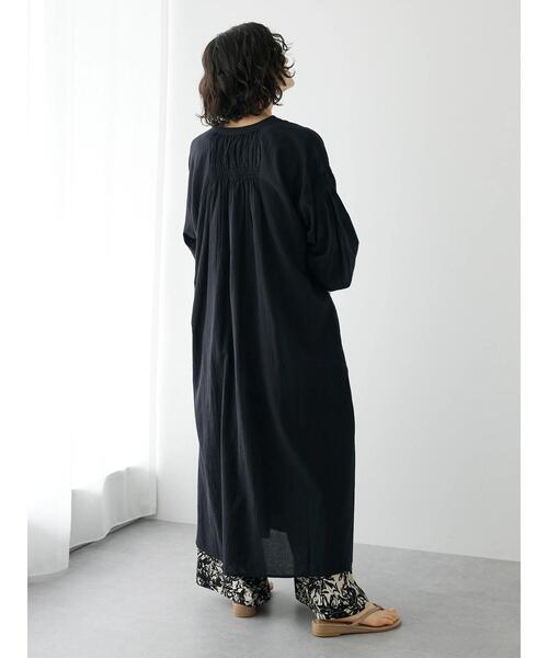 CRAFT STANDARD BOUTIQUE(クラフトスタンダードブティック)の「ジョーゼットワンピース(ワンピース・レディース・ブルー/オフホワイト/チャコールグレー/マスタード・FREE)」の11枚目の写真