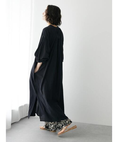 CRAFT STANDARD BOUTIQUE(クラフトスタンダードブティック)の「ジョーゼットワンピース(ワンピース・レディース・ブルー/オフホワイト/チャコールグレー/マスタード・FREE)」の12枚目の写真