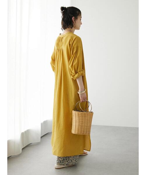 CRAFT STANDARD BOUTIQUE(クラフトスタンダードブティック)の「ジョーゼットワンピース(ワンピース・レディース・ブルー/オフホワイト/チャコールグレー/マスタード・FREE)」の22枚目の写真