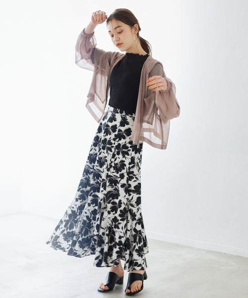 mysty woman（ミスティウーマン）の「ヒールトングサンダル 191571（サンダル・レディース・ブラック/ベージュ/アイボリー・MEDIUM/LARGE）」の9枚目の写真