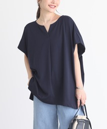 【接触冷感】フレンチスリーブカットソー