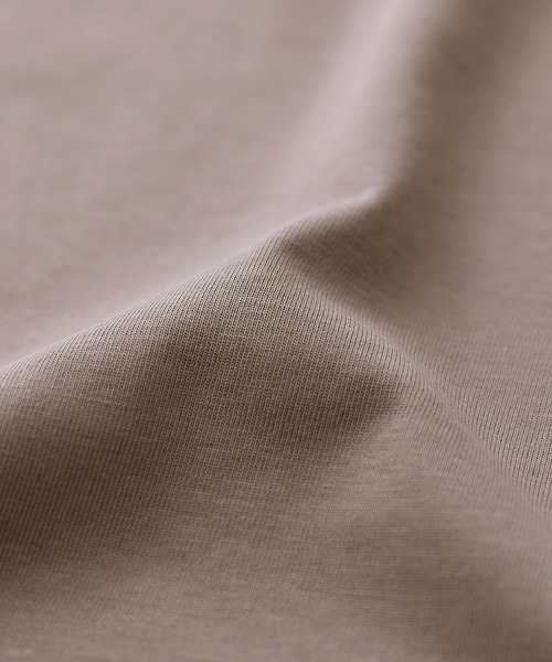 n'OrLABEL（ノアールレーベル）の「【機能素材】『フレンチスリーブカットソー』（Tシャツ/カットソー・レディース・モカ/グリーン/ネイビー/オフホワイト/オレンジ/ブラック/ダークネイビー・FREE）」の8枚目の写真