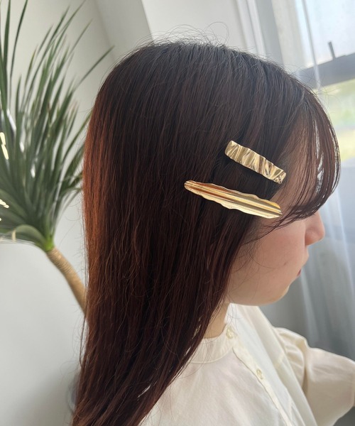 LOWRYS FARM(ローリーズファーム)の「セットミニバレッタ 904520(バレッタ/ヘアクリップ・レディース・ゴールド/シルバー・FREE)」の2枚目の写真