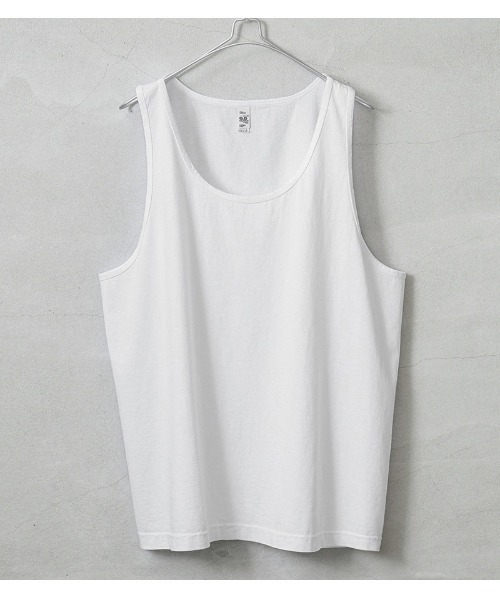 WAIPER.inc(ワイパーインク)の「LOS ANGELES APPAREL 6.5OZ GD BASIC MENS TANK(タンクトップ・メンズ・ホワイト/ブラック/ミント/セージグリーン/ネイビー/イエロー・S/M/L/XL)」の2枚目の写真