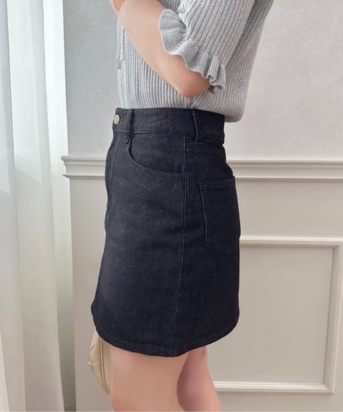 apres jour（アプレジュール）の「花刺繍ミニスカート【ZOZOTOWN限定