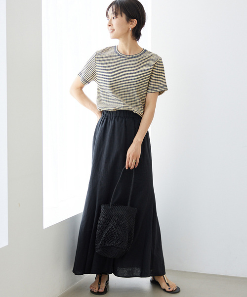 JOURNAL STANDARD relume（ジャーナルスタンダード　レリューム）の「ストレッチクレープクルーネックTEE（Tシャツ/カットソー・レディース・ブラック/ネイビー/ブルー・FREE）」の22枚目の写真