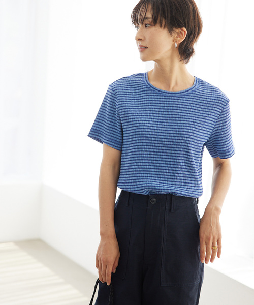 JOURNAL STANDARD relume（ジャーナルスタンダード　レリューム）の「ストレッチクレープクルーネックTEE（Tシャツ/カットソー・レディース・ブラック/ネイビー/ブルー・FREE）」の16枚目の写真