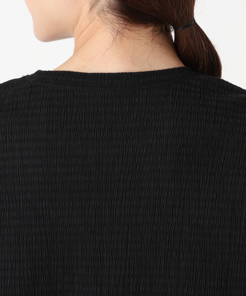 JOURNAL STANDARD relume（ジャーナルスタンダード　レリューム）の「ストレッチクレープクルーネックTEE（Tシャツ/カットソー・レディース・ブラック/ネイビー/ブルー・FREE）」の20枚目の写真