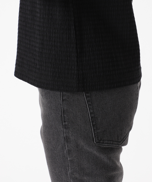 JOURNAL STANDARD relume（ジャーナルスタンダード　レリューム）の「ストレッチクレープクルーネックTEE（Tシャツ/カットソー・レディース・ブラック/ネイビー/ブルー・FREE）」の14枚目の写真