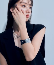 HARE | メタル＊フェイクレザーバングル(HARE)(バングル/リストバンド)