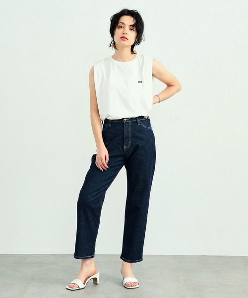 Lee(リー)の「Lee/リー ロゴ刺繍ノースリーブ カットソー(Tシャツ/カットソー・レディース・ホワイト/チャコールグレー/ライトグリーン/パープル/イエロー/ブラック系その他・SMALL/MEDIUM)」の10枚目の写真