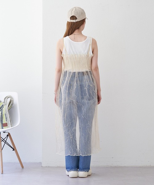 Kastane（カスタネ）の「【2023SSカタログ掲載アイテム】シャーリングシアーワンピース（ワンピース・レディース・イエロー・FREE）」の9枚目の写真