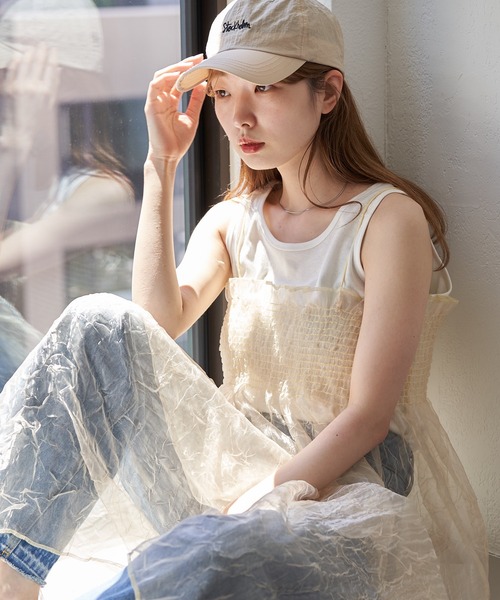 Kastane（カスタネ）の「【2023SSカタログ掲載アイテム】シャーリングシアーワンピース（ワンピース・レディース・イエロー・FREE）」の15枚目の写真