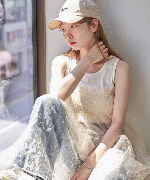 Kastane（カスタネ）の「【2023SSカタログ掲載アイテム】シャーリングシアーワンピース（ワンピース・レディース・イエロー・FREE）」の16枚目の写真