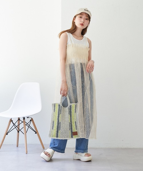 Kastane（カスタネ）の「【2023SSカタログ掲載アイテム】シャーリングシアーワンピース（ワンピース・レディース・イエロー・FREE）」の21枚目の写真