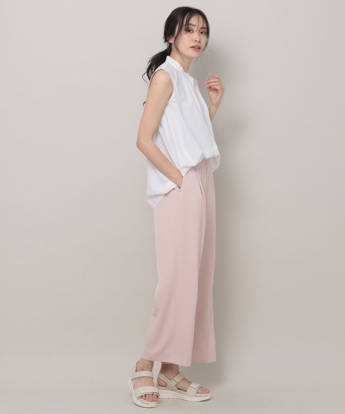 Elura(エルーラ)の「アイロンいらずノースリシャツ(シャツ/ブラウス・レディース・ネイビー/ホワイト/ブルー・MEDIUM/LARGE)」の12枚目の写真