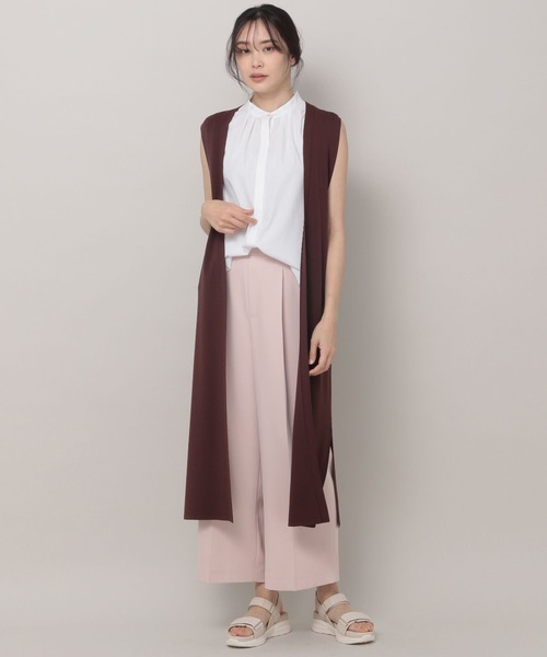 Elura(エルーラ)の「アイロンいらずノースリシャツ(シャツ/ブラウス・レディース・ネイビー/ホワイト/ブルー・MEDIUM/LARGE)」の17枚目の写真