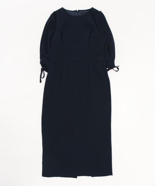 saloon（サルーン）の「SALOON(サルーン)/【オフィス/セレモニー】ウエスト切り替えリボンワンピース（ワンピース・レディース・ライトブルー/ネイビー・SMALL/MEDIUM）」の20枚目の写真