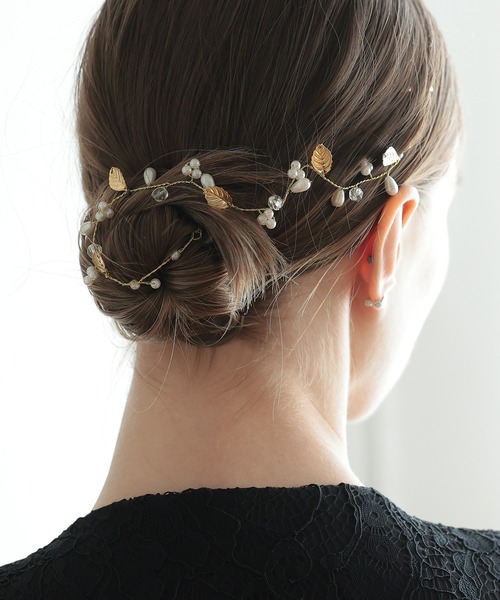 epic day(エピックデイ)の「リーフモチーフヘッドドレス(その他ヘアアクセサリー・レディース・ゴールド/シルバー/シルバー系/ゴールド系・F)」の9枚目の写真