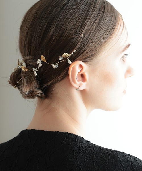 epic day(エピックデイ)の「リーフモチーフヘッドドレス(その他ヘアアクセサリー・レディース・ゴールド/シルバー/シルバー系/ゴールド系・F)」の7枚目の写真