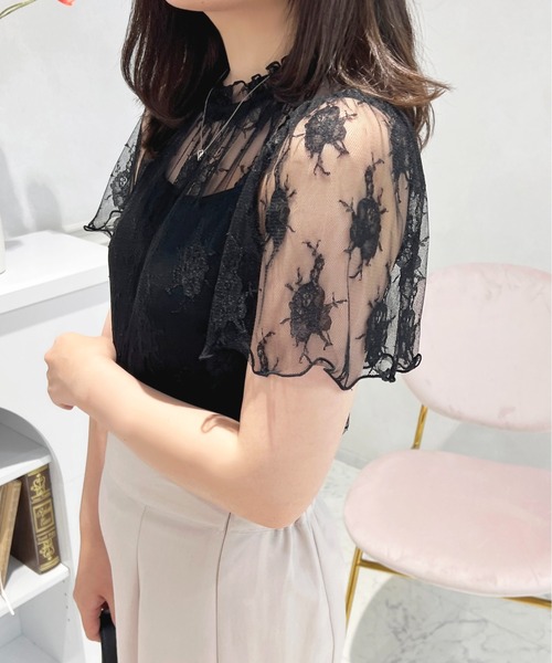 apres jour（アプレジュール）の「レーストップス+カップ付きキャミセット【ZOZOTOWN限定アイテム】（Tシャツ/カットソー・レディース・オフホワイト/ピンクベージュ/ブラック・フリー/X-LARGE）」の20枚目の写真