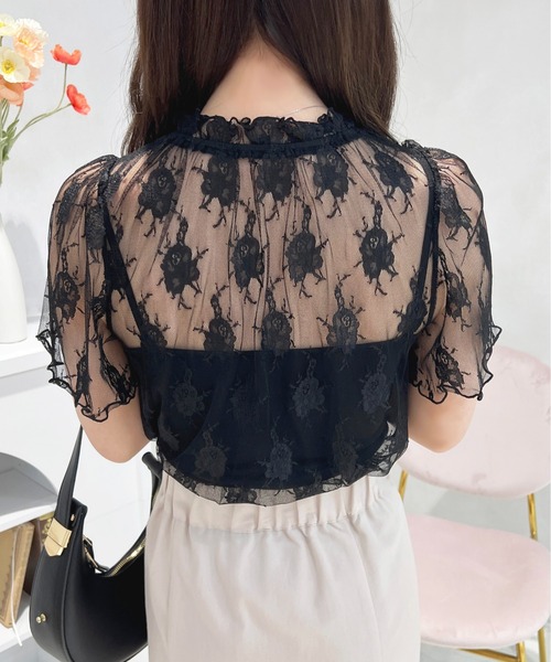 apres jour（アプレジュール）の「レーストップス+カップ付きキャミセット【ZOZOTOWN限定アイテム】（Tシャツ/カットソー・レディース・オフホワイト/ピンクベージュ/ブラック・フリー/X-LARGE）」の22枚目の写真