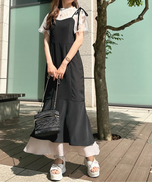 apres jour（アプレジュール）の「レーストップス+カップ付きキャミセット【ZOZOTOWN限定アイテム】（Tシャツ/カットソー・レディース・オフホワイト/ピンクベージュ/ブラック・フリー/X-LARGE）」の13枚目の写真