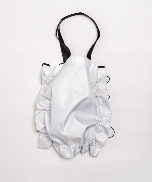 SVEC（シュベック）の「ドローコード ギャザー トートバッグ（トートバッグ・レディース・オレンジ/ブラック/ホワイト・FREE）」の17枚目の写真