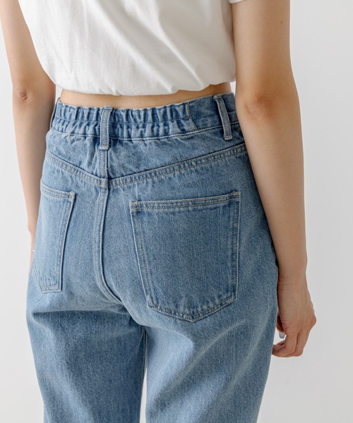 OLIVE des OLIVE（オリーブデオリーブ）の「セミフレアフリンジデニムパンツ　1032030010（デニムパンツ・レディース・ブルー/スミクロ・SMALL/MEDIUM）」の17枚目の写真