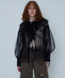 2way Tulle Frill Top/2WAYチュールフリルトップ【MAISON SPECIAL/メゾンスペシャル】