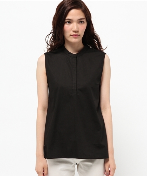 N.(N. Natural Beauty Basic)(エヌエヌナチュラルビューティーベーシック)の「チュニックノースリシャツ(シャツ/ブラウス・レディース・ホワイト/ブラウン/オレンジ/ブラック・MEDIUM)」の5枚目の写真