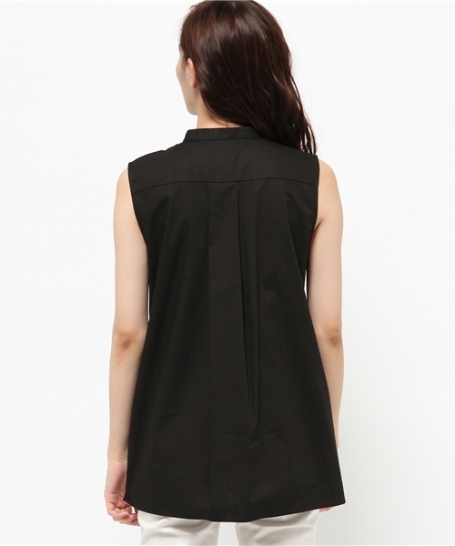 N.(N. Natural Beauty Basic)(エヌエヌナチュラルビューティーベーシック)の「チュニックノースリシャツ(シャツ/ブラウス・レディース・ホワイト/ブラウン/オレンジ/ブラック・MEDIUM)」の7枚目の写真