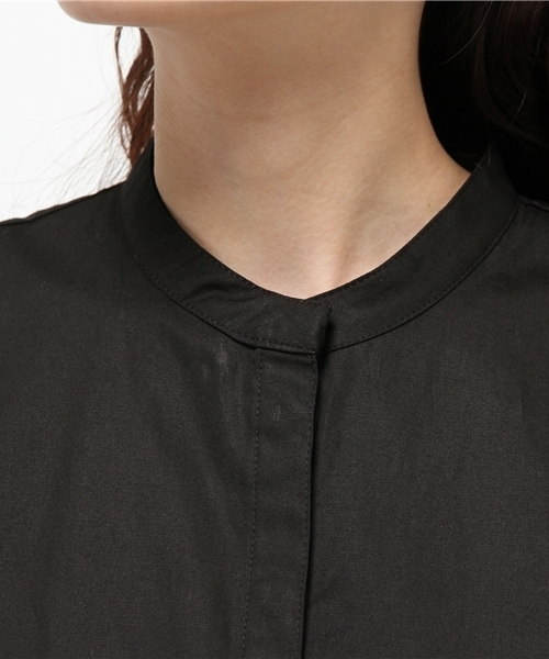 N.(N. Natural Beauty Basic)(エヌエヌナチュラルビューティーベーシック)の「チュニックノースリシャツ(シャツ/ブラウス・レディース・ホワイト/ブラウン/オレンジ/ブラック・MEDIUM)」の8枚目の写真