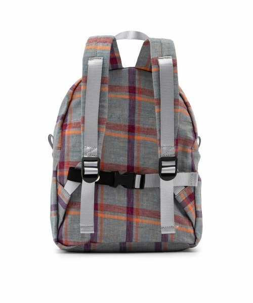 Bonpoint(ボンポワン)の「【日本限定】チェック バックパック(バックパック/リュック・キッズ・グレイッシュブルー・FREE)」の3枚目の写真