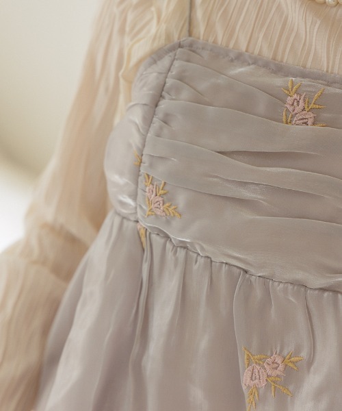 flower（フラワー）の「グロスブルーミングビスチェ（キャミソール・レディース・ブルー/アッシュグレー・FREE）」の11枚目の写真