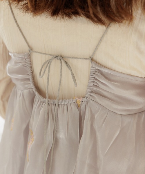 flower（フラワー）の「グロスブルーミングビスチェ（キャミソール・レディース・ブルー/アッシュグレー・FREE）」の12枚目の写真