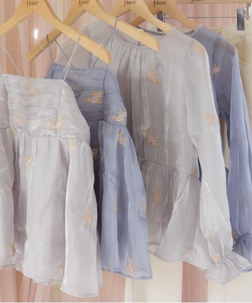 flower（フラワー）の「グロスブルーミングビスチェ（キャミソール・レディース・ブルー/アッシュグレー・FREE）」の16枚目の写真