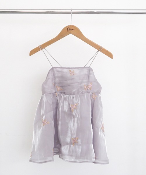 flower（フラワー）の「グロスブルーミングビスチェ（キャミソール・レディース・ブルー/アッシュグレー・FREE）」の17枚目の写真