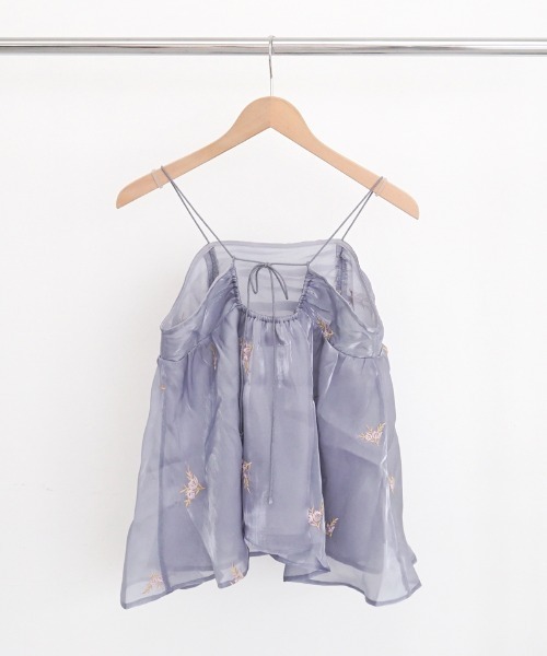flower（フラワー）の「グロスブルーミングビスチェ（キャミソール・レディース・ブルー/アッシュグレー・FREE）」の20枚目の写真