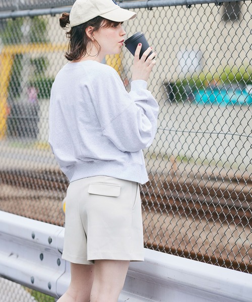 coca（coca）（コカ）の「トラペーズショートパンツ（その他パンツ・レディース・ブラック/アイボリー・M/L）」の4枚目の写真