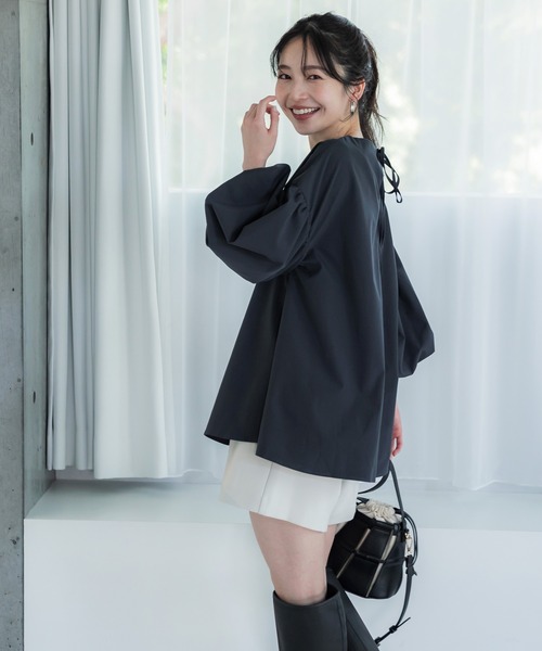 coca（coca）（コカ）の「トラペーズショートパンツ（その他パンツ・レディース・ブラック/アイボリー・M/L）」の7枚目の写真