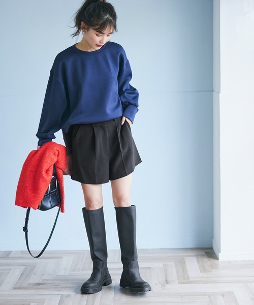 coca（coca）（コカ）の「トラペーズショートパンツ（その他パンツ・レディース・ブラック/アイボリー・M/L）」の8枚目の写真