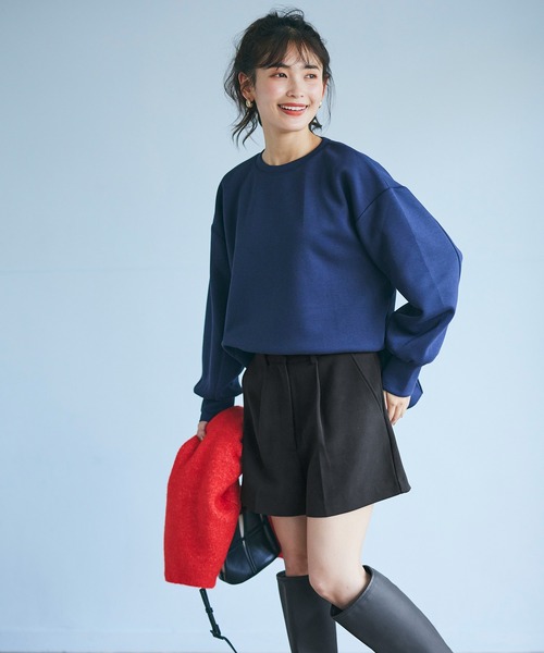 coca（coca）（コカ）の「トラペーズショートパンツ（その他パンツ・レディース・ブラック/アイボリー・M/L）」の9枚目の写真