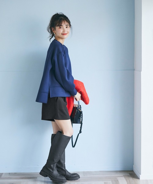 coca（coca）（コカ）の「トラペーズショートパンツ（その他パンツ・レディース・ブラック/アイボリー・M/L）」の12枚目の写真