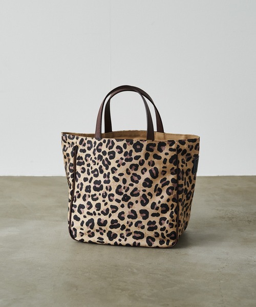 【極美品】russet ラシット エブリデイトートバッグ　レオパード柄 ヒョウ柄 極美品】russet ラシット エブリデイトートバッグ レオパード柄