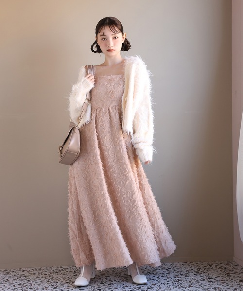 one after another NICE CLAUP（ワンアフターアナザーナイスクラップ）の「マシュマロ女子ニットカーディガン（カーディガン/ボレロ・レディース・チャコール/ベージュ/オフホワイト/ピンク/ライトピンク・FREE）」の11枚目の写真