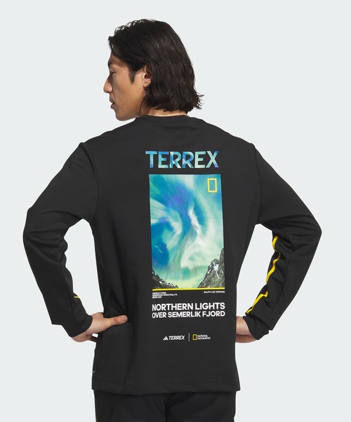 セール】ナショナル ジオグラフィック 長袖 テックTシャツ